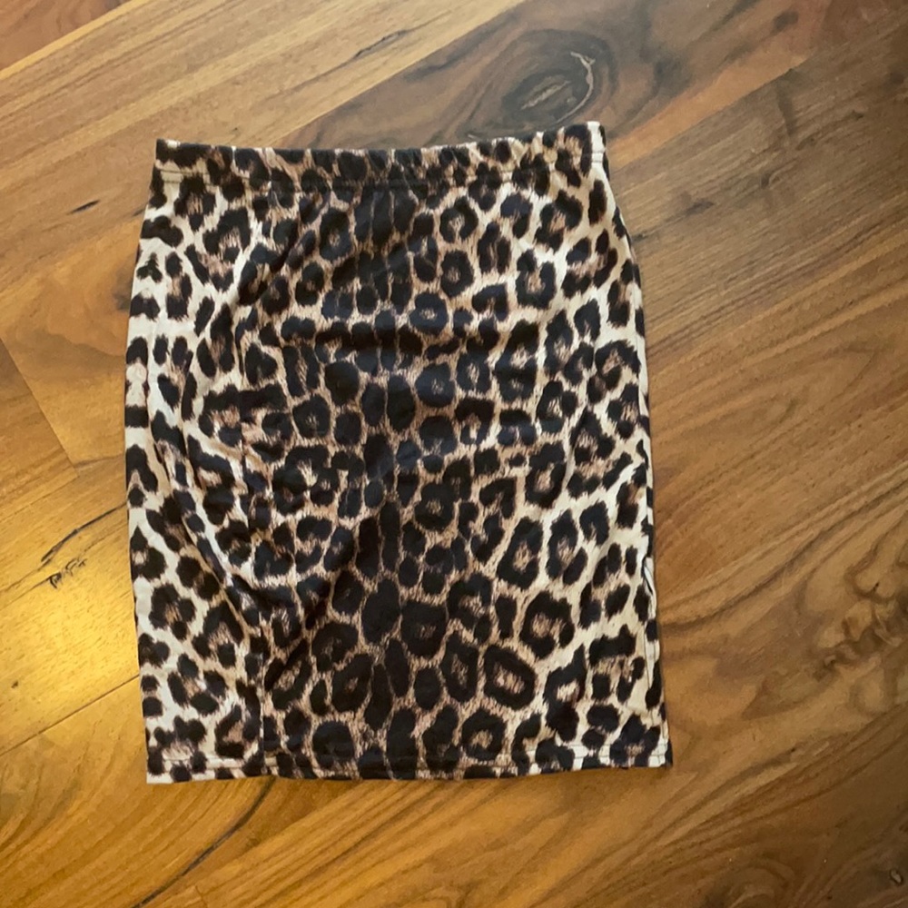 Cheetah print skirt